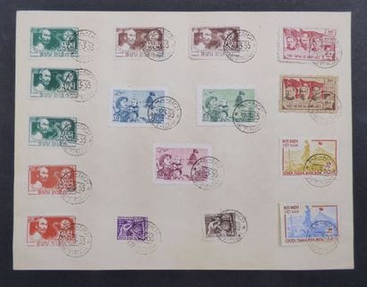 North Vietnam, 1955: 16 stamps with a Hanoi...