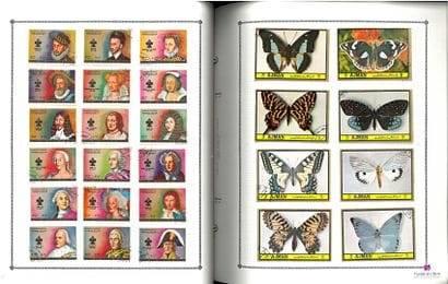 World: Approximately 700 different stamps...