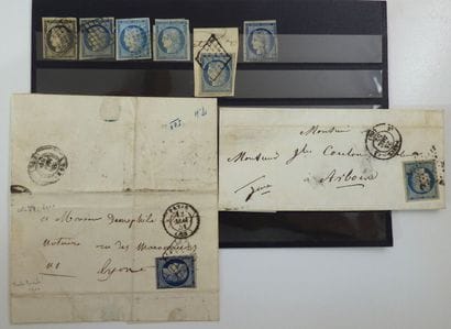 France Cérès: 6 stamps and 2 letters, including...