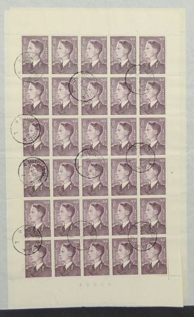 Belgium 1952: No. 879, first stamp featuring...