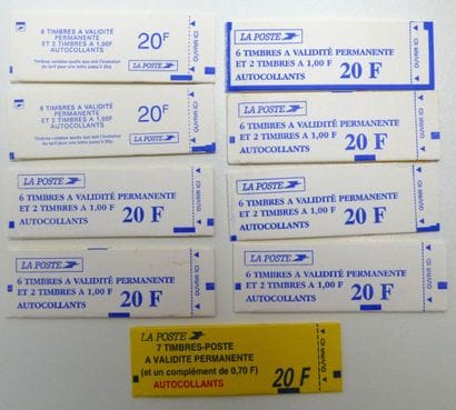 France: Booklets, Permanent Validity, +/-...