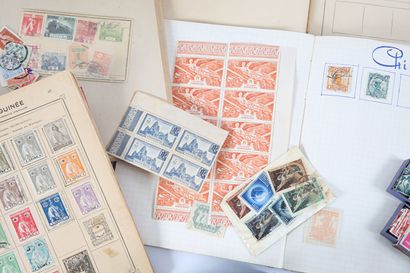 World and France: thousands of stamps in...
