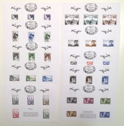 France: Philatelic Treasures, 10 sheets,...