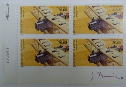 France : PA61, le bloc de 4 avec la signature...