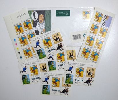 Tintin: Beautiful set of BF, postcards, and...