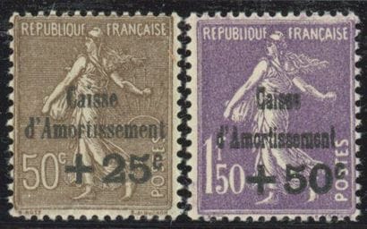 France 1930: No. 267/68, Caisse d'Amortissement,...