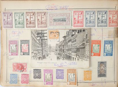 World and France: Two old albums containing...