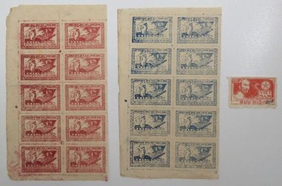 Vietnam du Nord 1950: Beau lot de 21 timbres...
