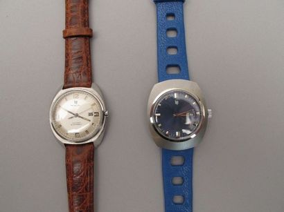 Lot composé de deux montres:

- LIP

Rally...