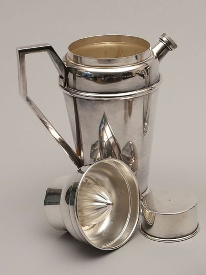 Shaker en métal argenté faisant presseagrumes

de...
