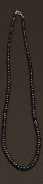 Collier de disques de saphir, le fermoir...