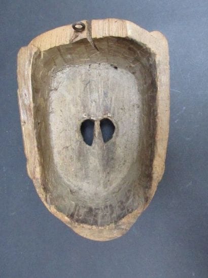 Térai(sud du Népal) 

Masque singe en bois...