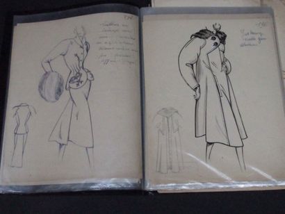 50 feuilles de croquis de modéles pour la...