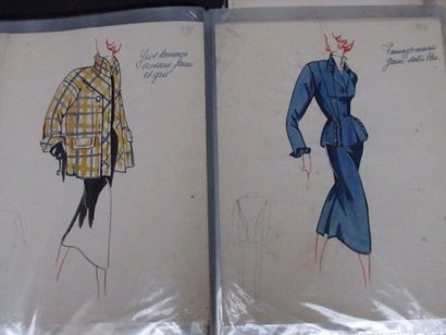 50 feuilles de croquis de modéles pour la...