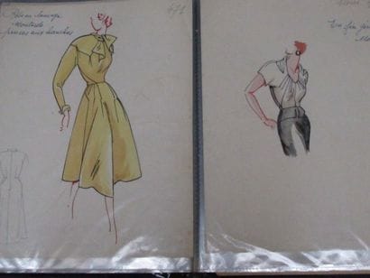 50 feuilles de croquis de modéles pour la...