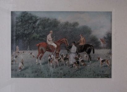 G. WHRIGHT

Le départ de chasse

Lithographie

48...