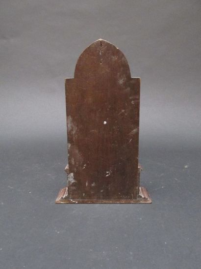 Hotel portatif en bois et plaque en argent...