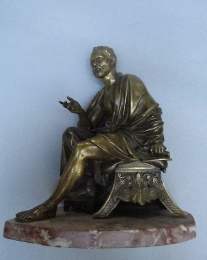 Sujet en bronze à patine dorée

représentant...