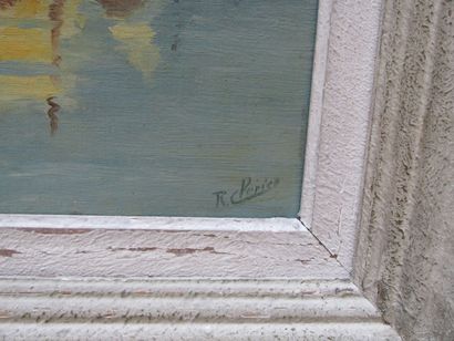 CLERICE R.

Bateaux amarrés 

Huile sur toile...