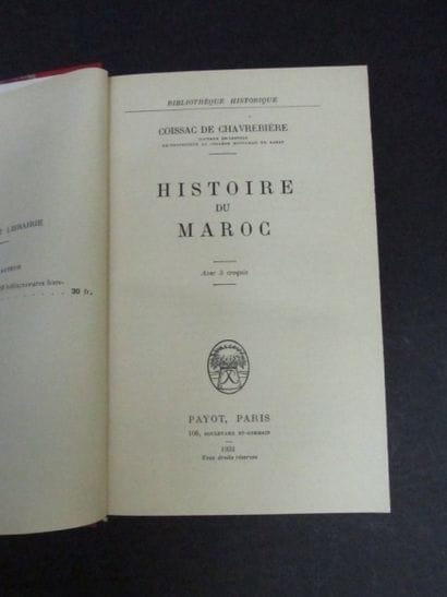 COISSAC de CHAVREBIERE 

Histoire du maroc...