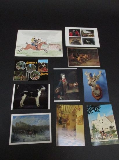Lot de 10 cartes postales et cartes de voeux...