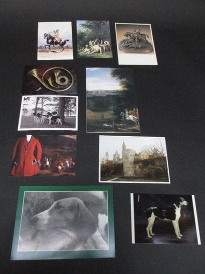 Lot de 10 cartes postales et cartes de voeux...