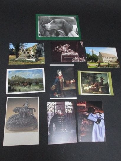 Lot de 10 cartes postales et cartes de voeux...