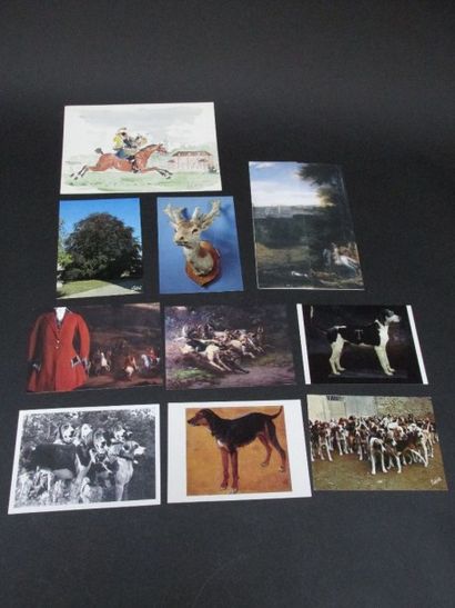 Lot de 10 cartes postales et de cartes de...