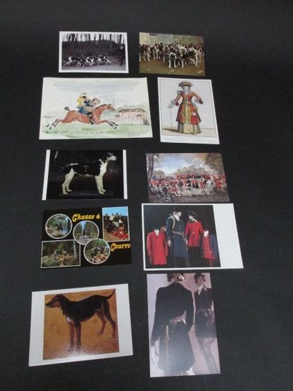 Lot de 10 cartes postales et de cartes de...