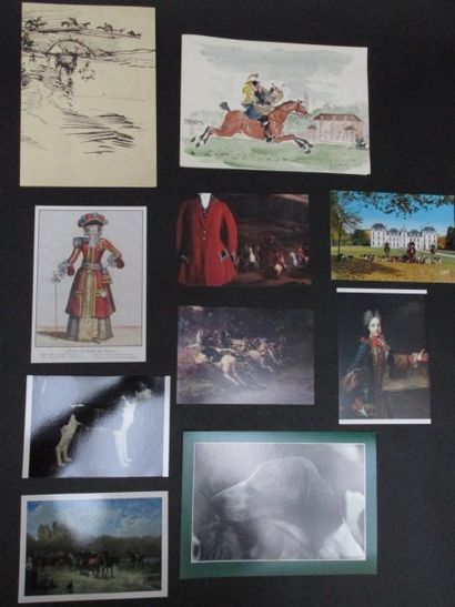 Lot de 10 cartes postales et de cartes de...