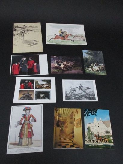 Lot de 10 cartes postales et de cartes de...
