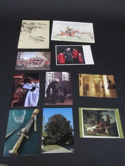Lot de 10 cartes postales et de cartes de...