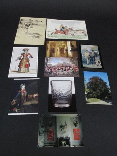 Lot de 10 cartes postales et de cartes de...