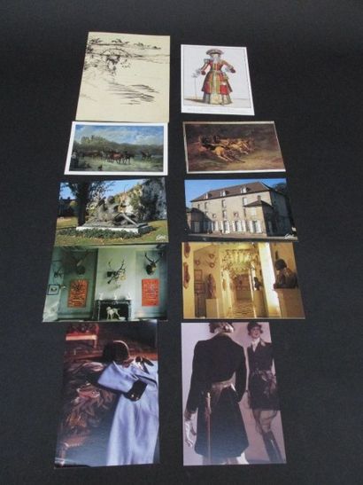 Lot de 10 cartes postales et de cartes de...