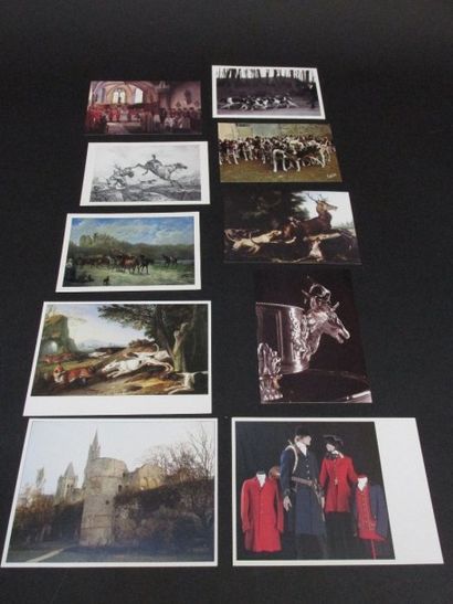 Lot de 10 cartes postales et de cartes de...