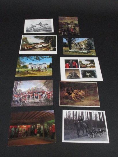 Lot de 10 cartes postales et de cartes de...