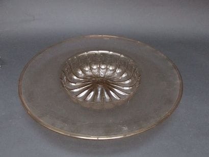 vasque en verre légèrement fumé
