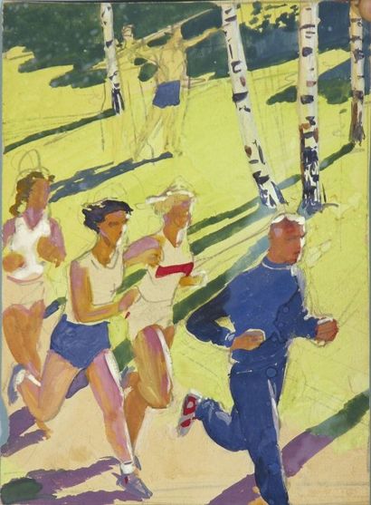 TALBERG Boris. (1930-1984). 

L'entraînement...