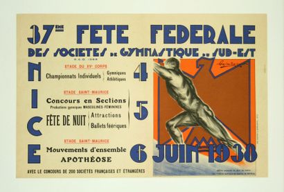 BOISSIER Gaston. 

Affiche de la 37e Fête...