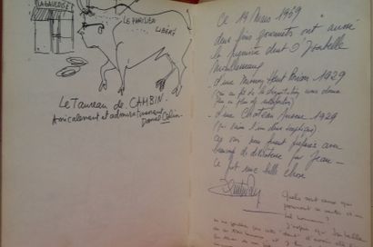 Livre d'or d'un célèbre restaurant parisien...