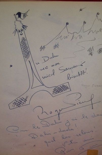 Livre d'or d'un célèbre restaurant parisien...