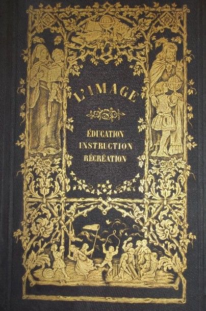 Livre relié dans un cartonnage romantique...