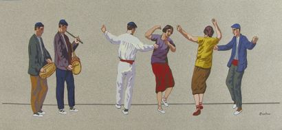 FLOUTIER. 

Danse Basque 



Gravure couleurs...