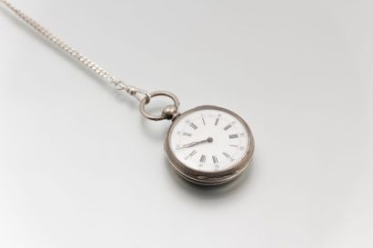 Lot en argent composé d’une montre de

poche...