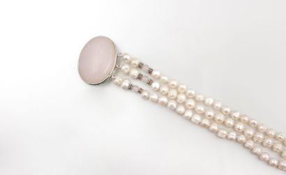 Collier trois rangs de perles de culture

d’eau...