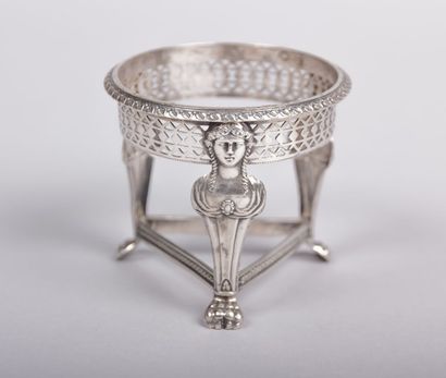 Support de salière en argent (1809-1819),

posant...