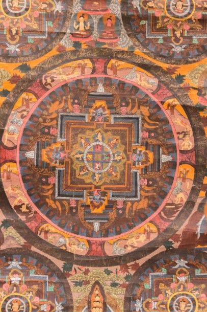 TIBET

Tanka

Gouache sur papier monté sur...