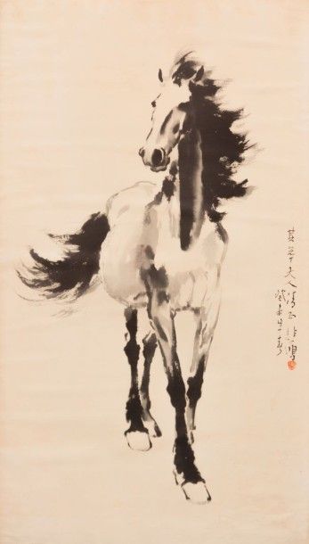CHINE

Cheval

Bois gravé.

Signé avec son...