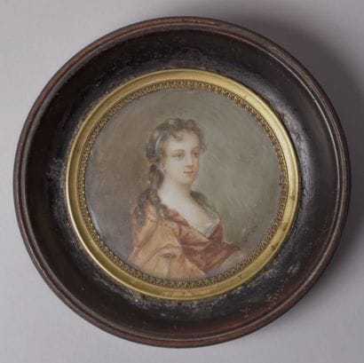 CATELIN (XIXème siècle)

Portrait d’une élégante...