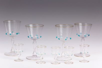 VENISE

Suite de quatre verres et six verres...
